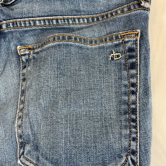Rag & Bone Dre Jeans 24 Blue Raw Hem - Picture 10 of 11